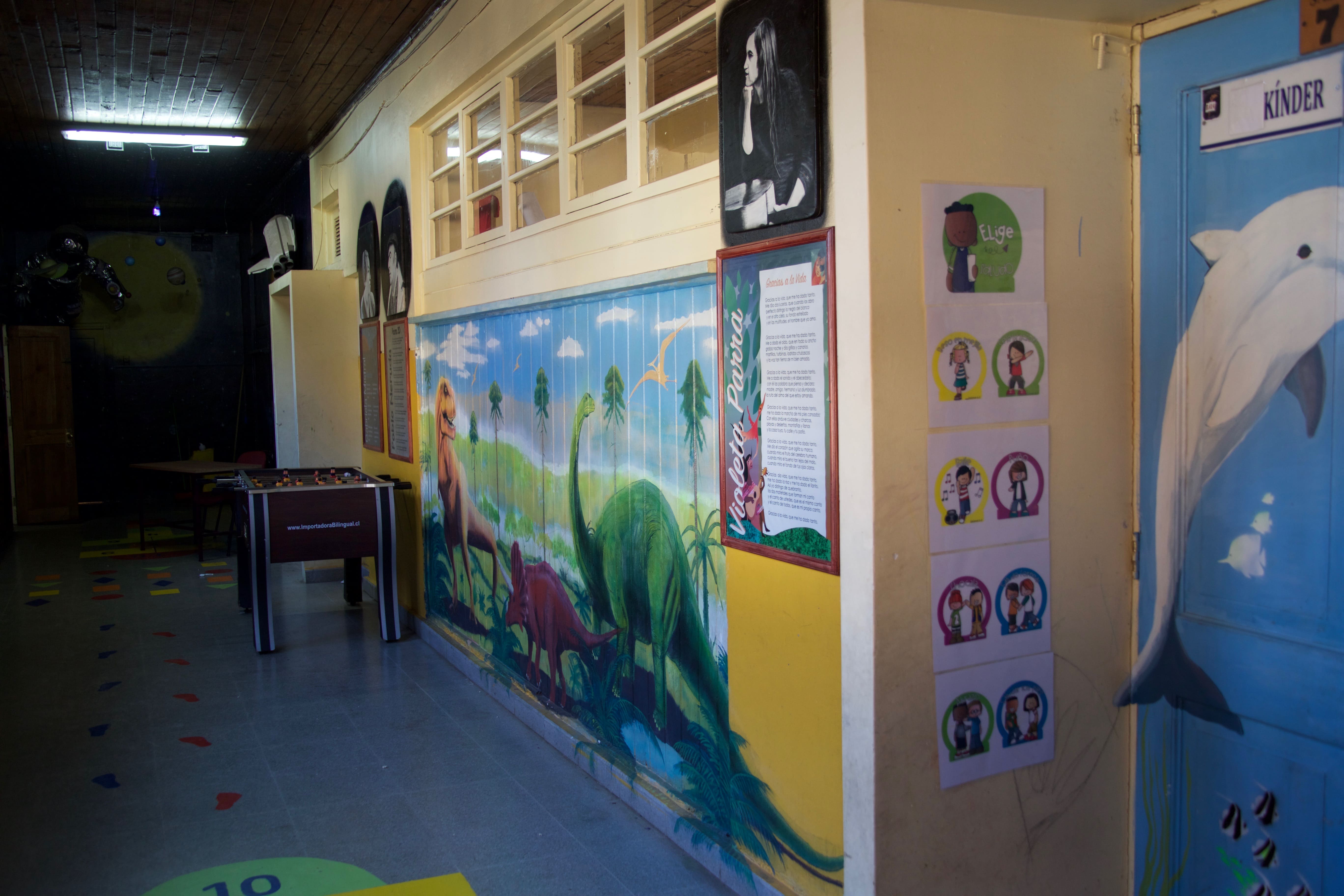 pasillo de la escuela